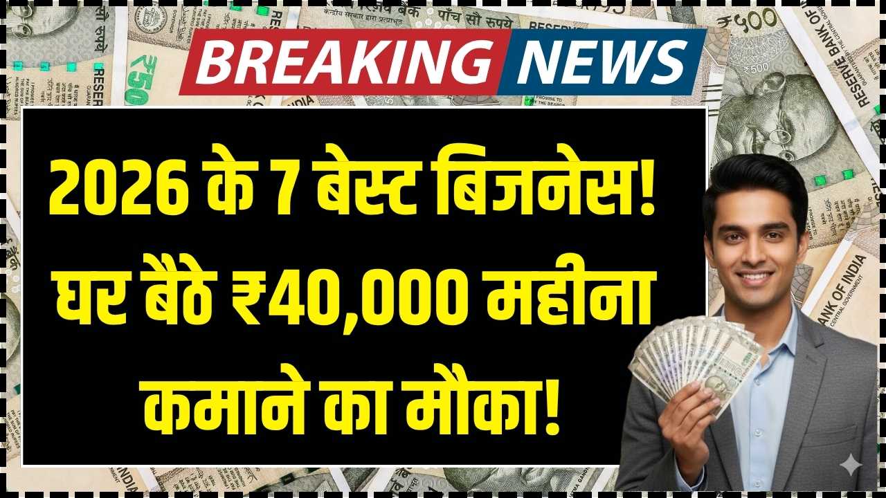 Business Idea 2026: भयंकर बेरोजगारी में वरदान हैं ये 7 मशीनें! घर के एक कोने में लगाएं और हर महीने कमाएं ₹40,000; जानें पूरा बिजनेस प्लान