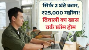 घर बैठे सिर्फ 2 घंटे काम और ₹25,000 महीना! इस दिवाली से पहले शुरू करें ये पार्ट-टाइम काम; ना रातभर जागने की झंझट