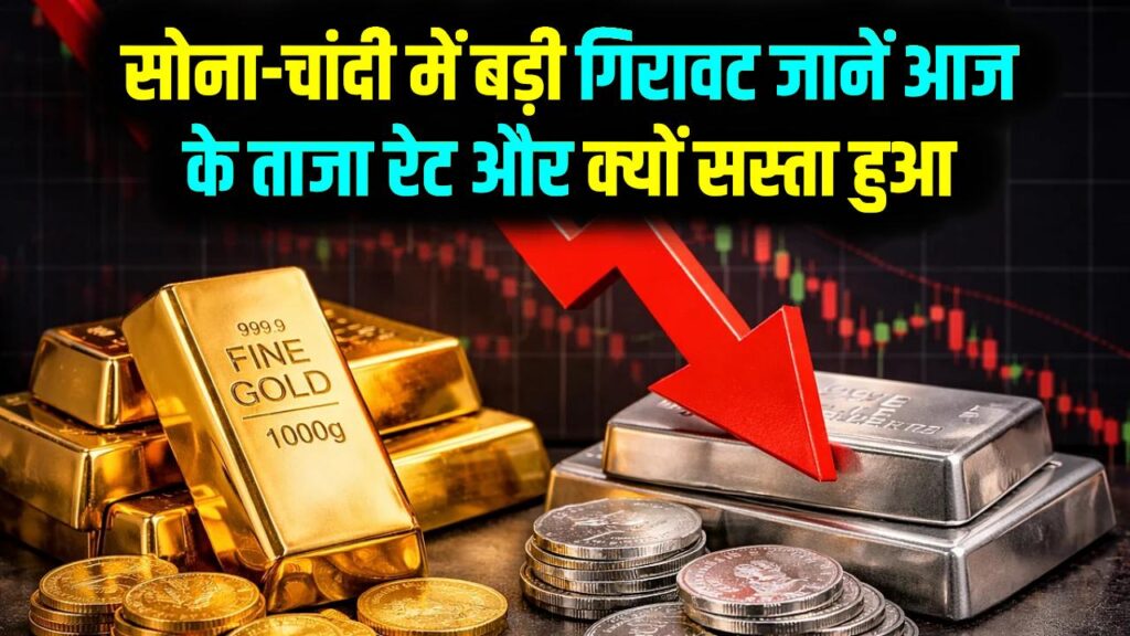 Gold-Silver Rate Fall: सोना-चांदी खरीदने का सबसे सुनहरा मौका! ₹4,700 तक गिरी चांदी, अपने हाई रेट से ₹2 लाख सस्ती; देखें आज के लेटेस्ट दाम