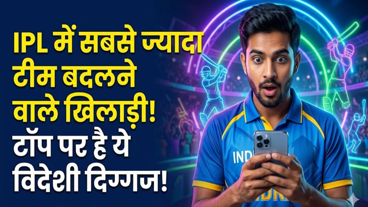 IPL में सबसे ज्यादा टीम बदलने वाले खिलाड़ी कौन कौन से हैं! लिस्ट में टॉप पर है ये दिग्गज विदेशी खिलाड़ी