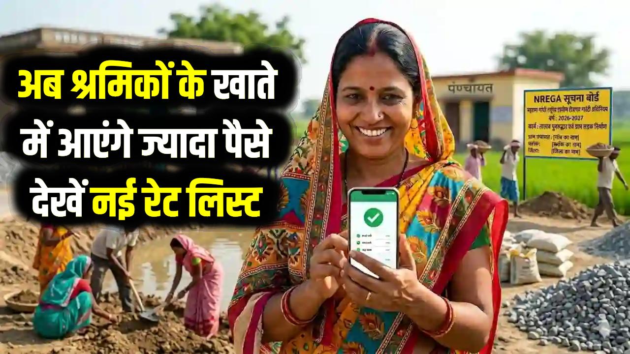 मनरेगा मजदूरी दर में बढ़ोतरी: अब श्रमिकों के खाते में आएंगे ज्यादा पैसे, देखें नई रेट लिस्ट