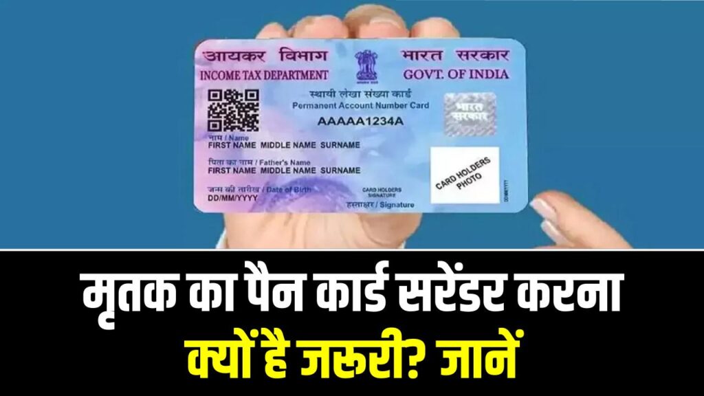 मृतक का पैन कार्ड सरेंडर करना क्यों है जरूरी? जानें स्टेप-बाय-स्टेप प्रोसेस, वरना आ सकता है इनकम टैक्स का नोटिस