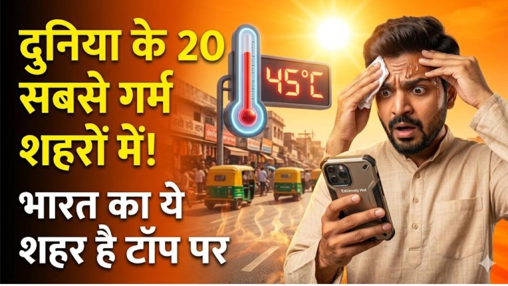 दुनिया के 20 सबसे गर्म शहरों में 19 भारत के! भारत का ये शहर है टॉप पर, देखें